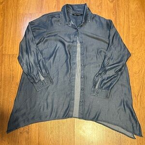 Denim Flare Blouse - Zac and Rachel - Size 1X - Rarely Worn